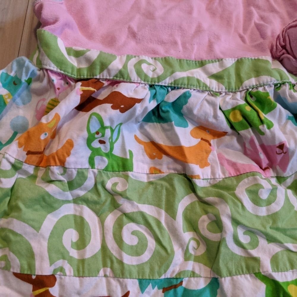 Ann Loren ge designs dress girl‎ toddler 6 dog pink - Picture 6 of 6